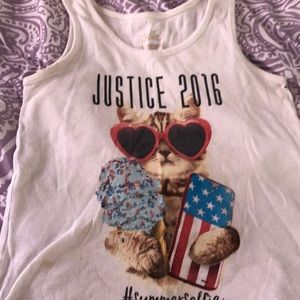 White tank top Justice